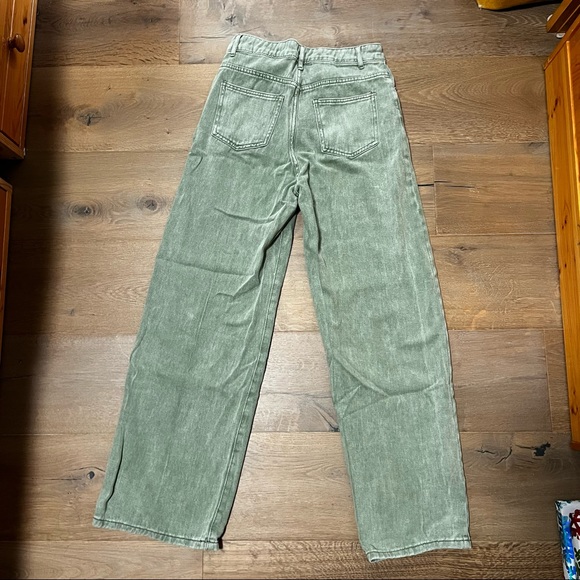 Green wide leg jeans - Picture 2 of 2